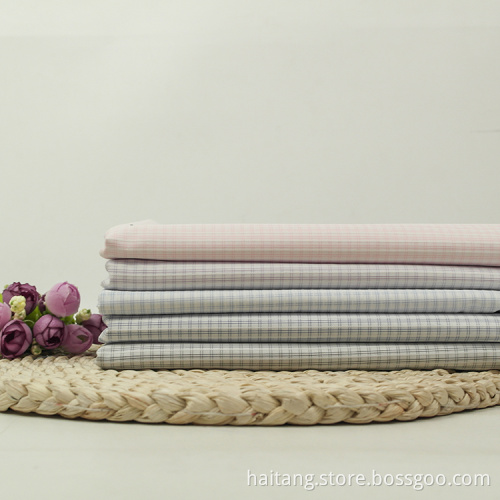 STOCK Fabric Dobby Microfiber fabric Sedate Check Fabric